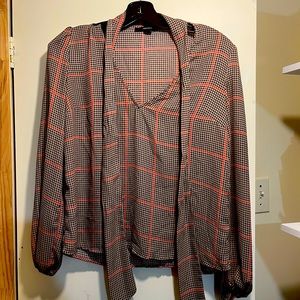Plaid blouse